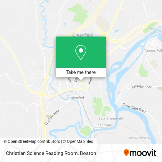 Christian Science Reading Room map