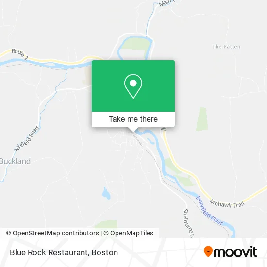 Blue Rock Restaurant map