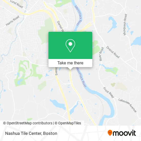Nashua Tile Center map