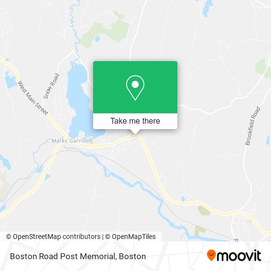 Boston Road Post Memorial map
