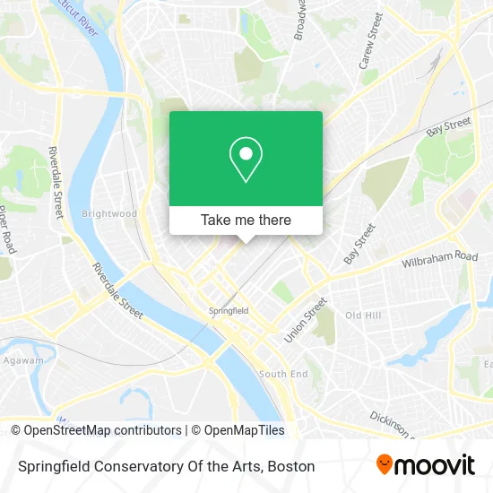 Springfield Conservatory Of the Arts map