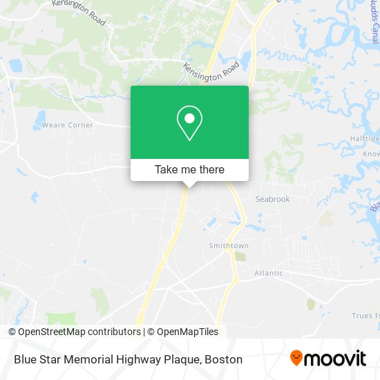 Mapa de Blue Star Memorial Highway Plaque