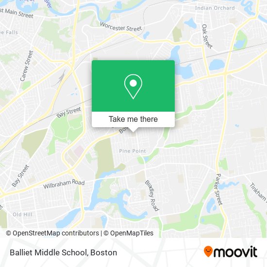 Mapa de Balliet Middle School