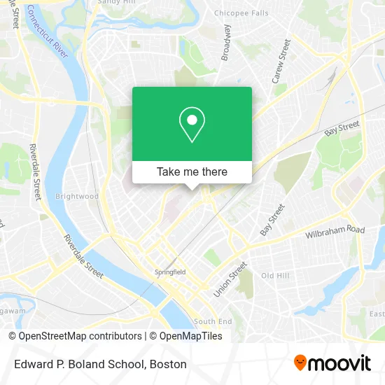 Edward P. Boland School map