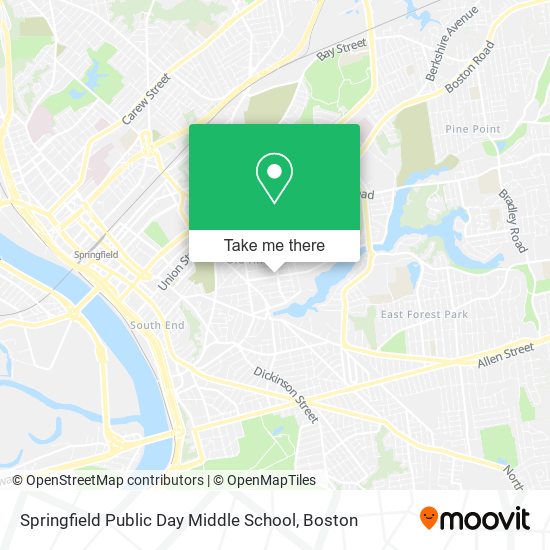 Springfield Public Day Middle School map