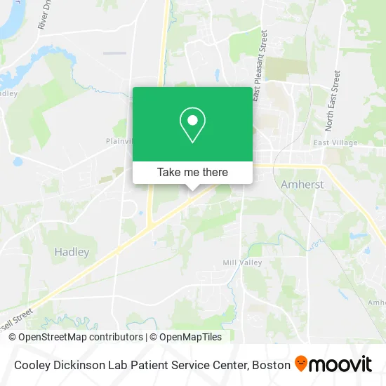 Cooley Dickinson Lab Patient Service Center map