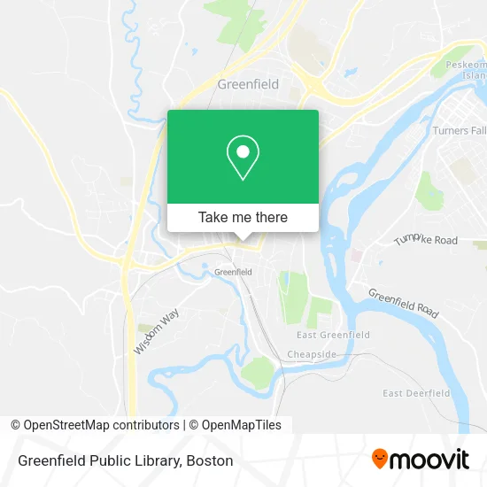 Greenfield Public Library map