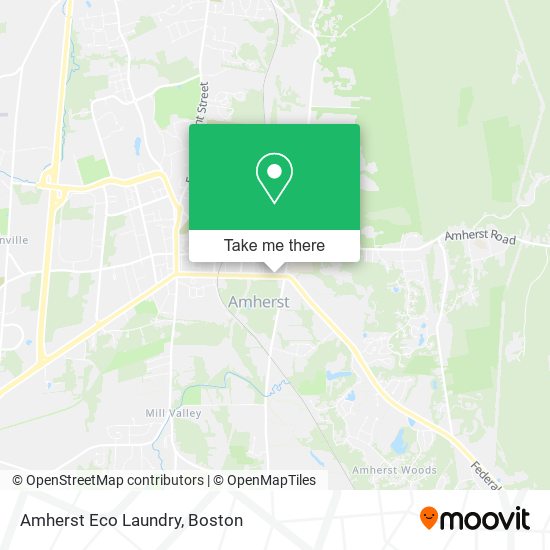 Amherst Eco Laundry map