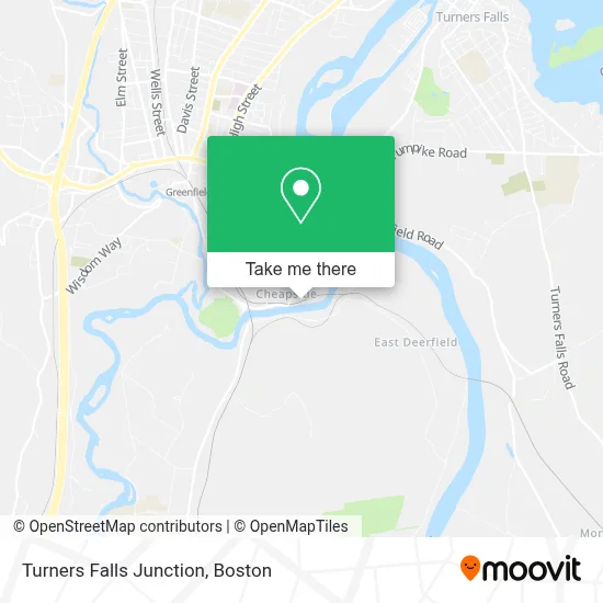 Turners Falls Junction map