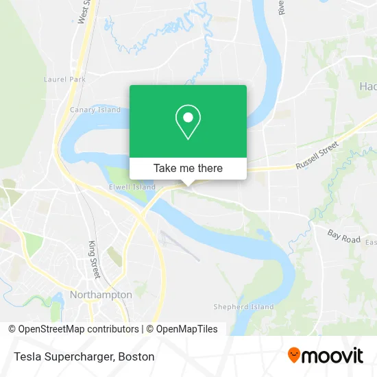 Tesla Supercharger map