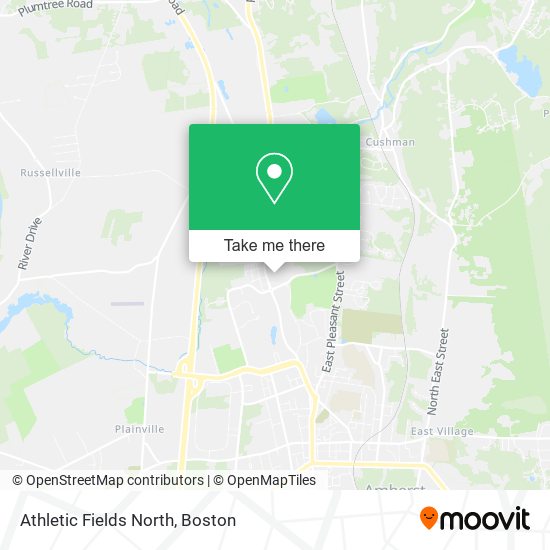 Mapa de Athletic Fields North