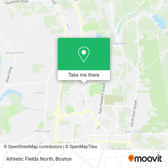 Athletic Fields North map