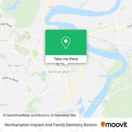 Northampton Implant And Family Dentistry map