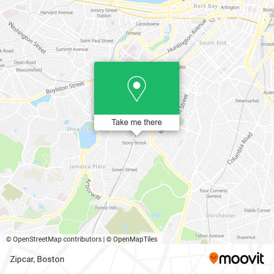 Zipcar map