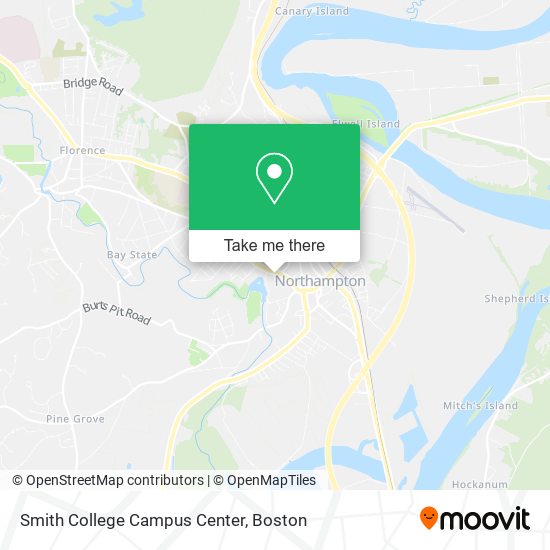 Mapa de Smith College Campus Center