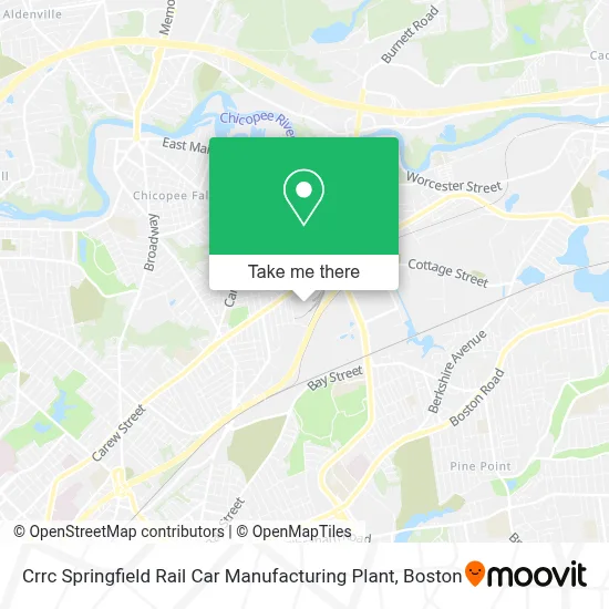 Crrc Springfield Rail Car Manufacturing Plant map