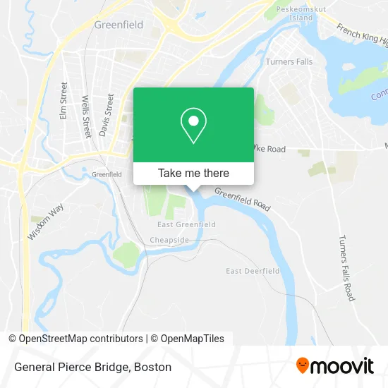 General Pierce Bridge map