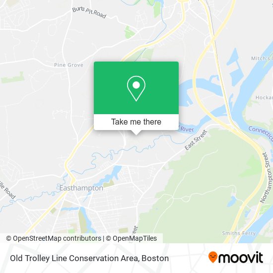 Old Trolley Line Conservation Area map