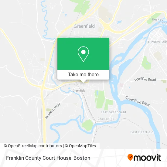 Franklin County Court House map