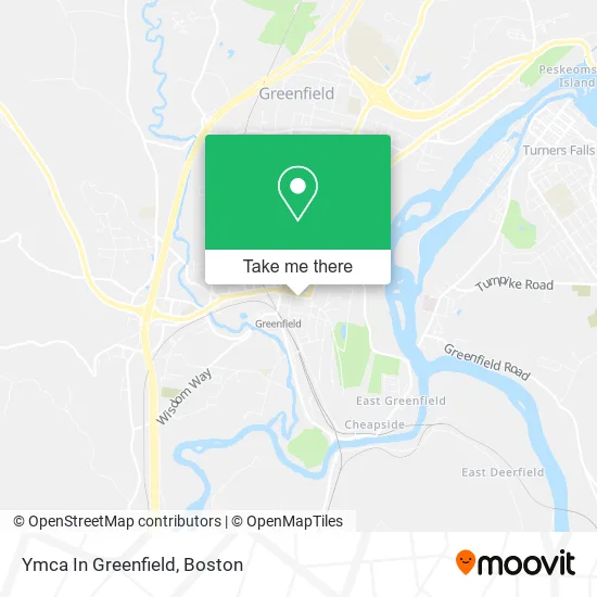 Ymca In Greenfield map
