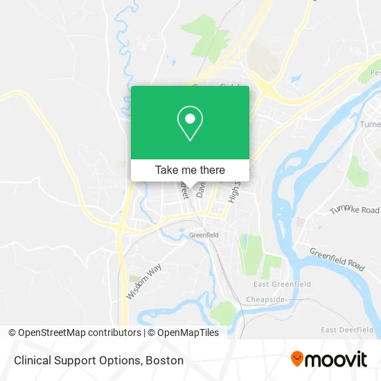 Clinical Support Options map
