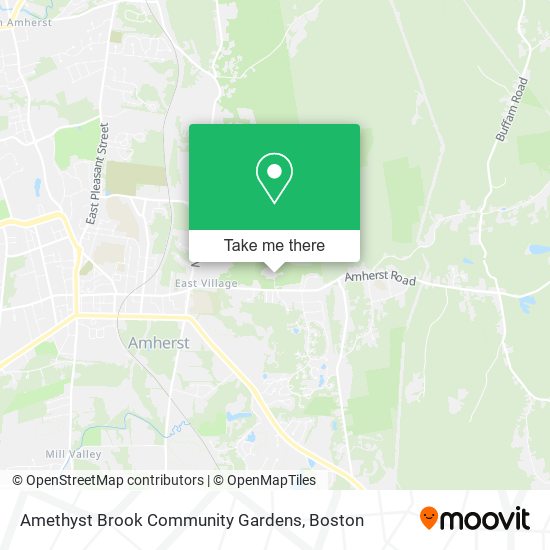 Mapa de Amethyst Brook Community Gardens
