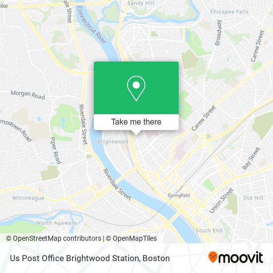 Us Post Office Brightwood Station map