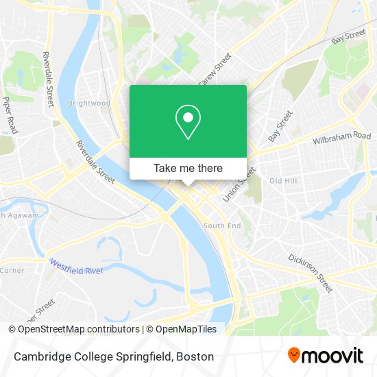Cambridge College Springfield map
