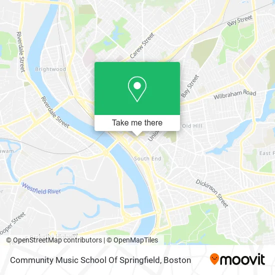Community Music School Of Springfield map