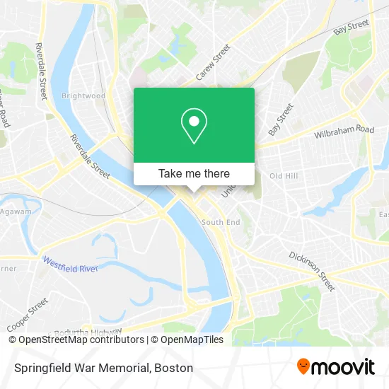 Springfield War Memorial map