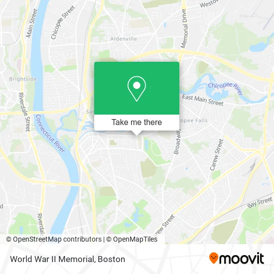 World War II Memorial map