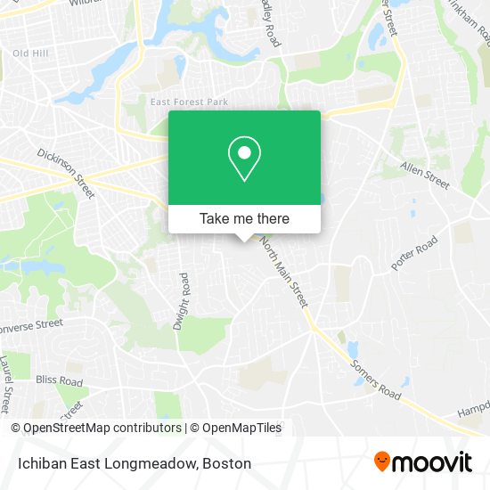 Mapa de Ichiban East Longmeadow