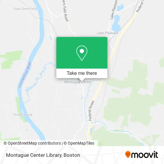 Montague Center Library map