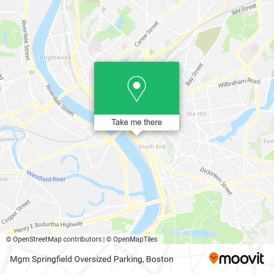 Mapa de Mgm Springfield Oversized Parking