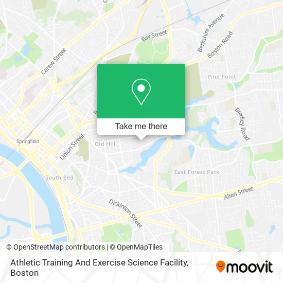 Athletic Training And Exercise Science Facility map