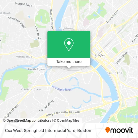 Csx West Springfield Intermodal Yard map