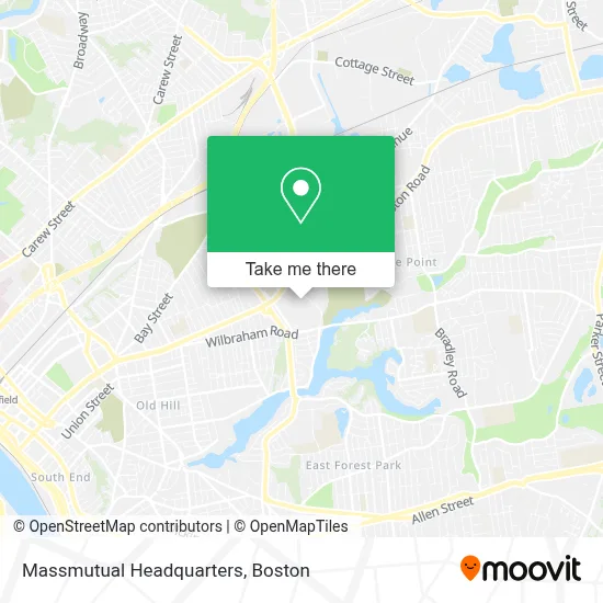 Massmutual Headquarters map