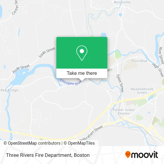Three Rivers Fire Department map