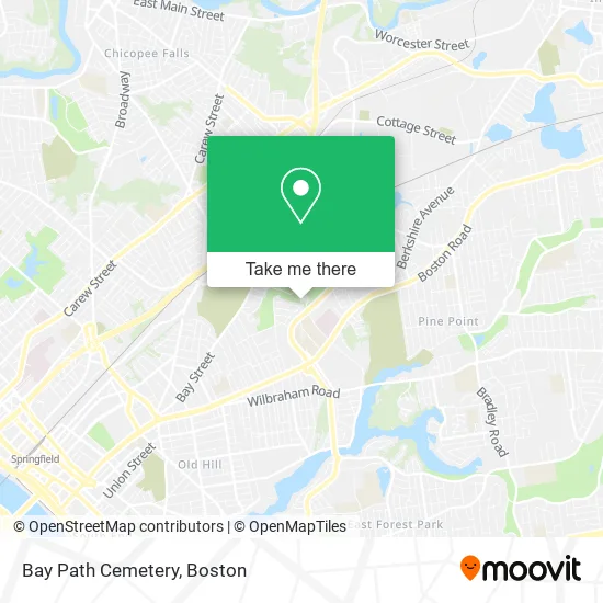 Bay Path Cemetery map