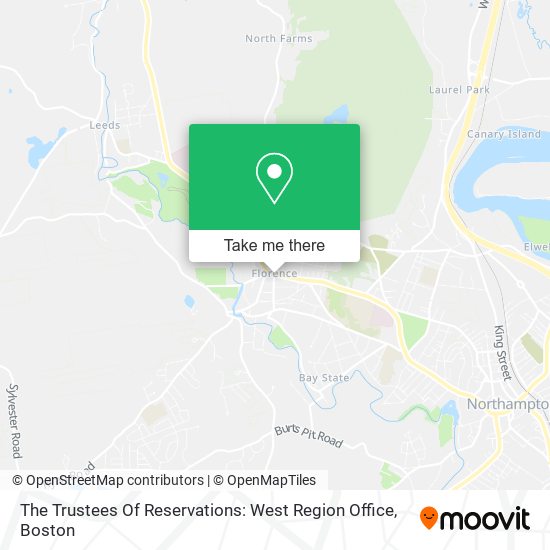 Mapa de The Trustees Of Reservations: West Region Office