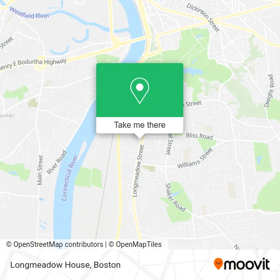 Longmeadow House map