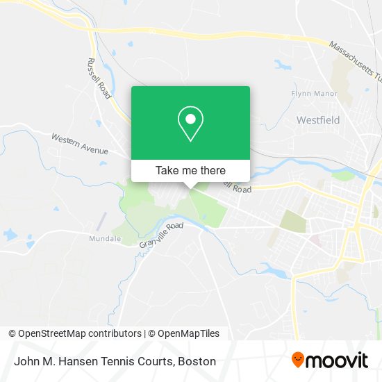 John M. Hansen Tennis Courts map