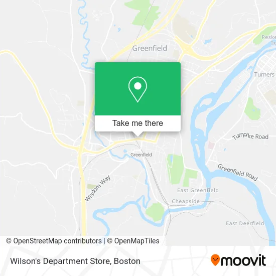 Wilson's Department Store map