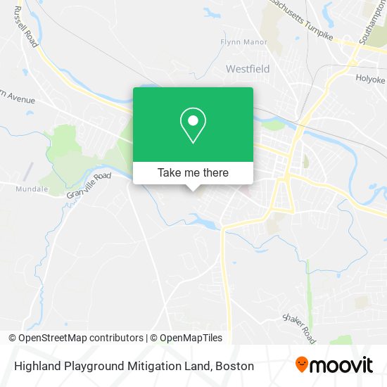 Highland Playground Mitigation Land map