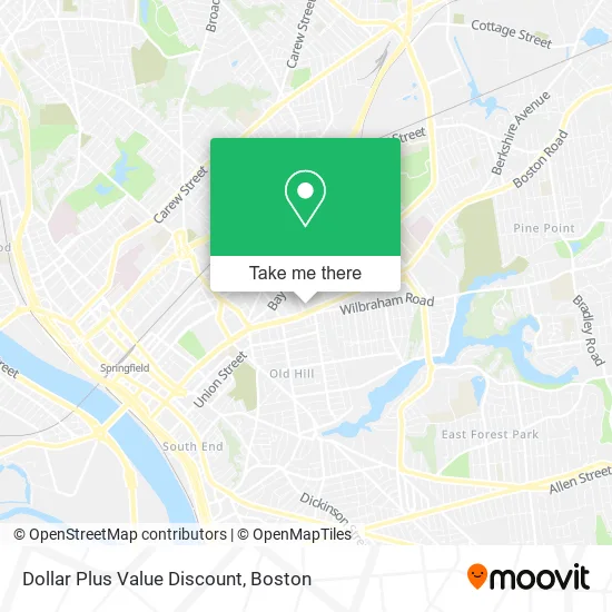 Dollar Plus Value Discount map