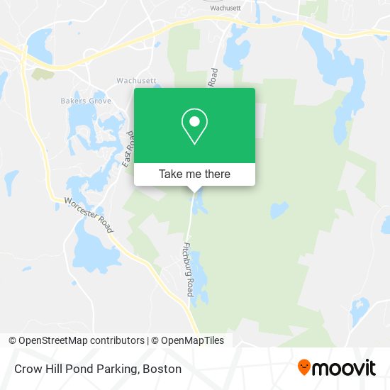 Mapa de Crow Hill Pond Parking