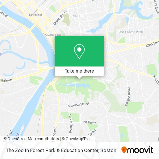 The Zoo In Forest Park & Education Center map
