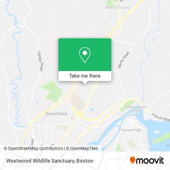 Westwood Wildlife Sanctuary map