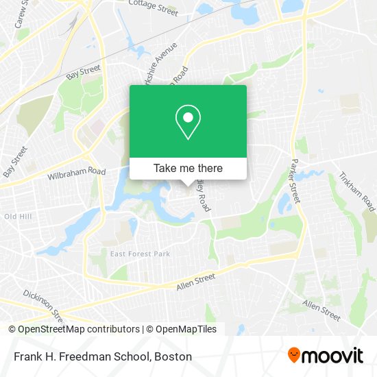 Frank H. Freedman School map