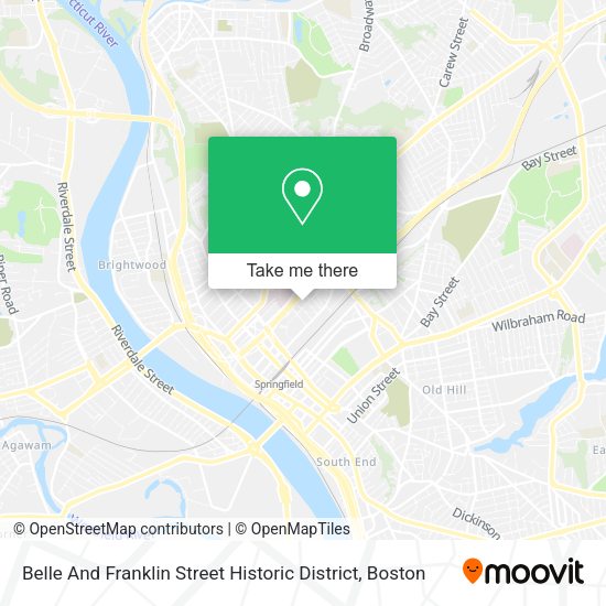 Belle And Franklin Street Historic District map